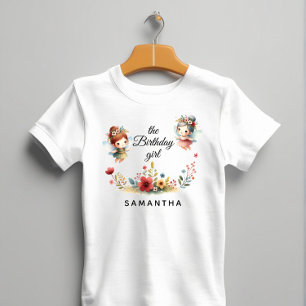 Enchanted Fairy Garden Girl Birthday Party  T-Shirt