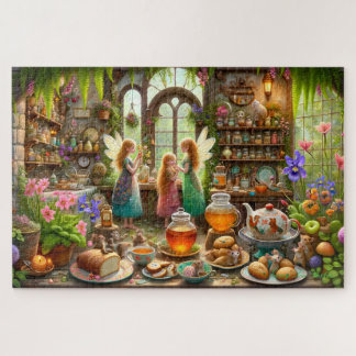 Enchanted Fairy Kitchen Tea & Honey Time Magic Jigsaw Puzzle