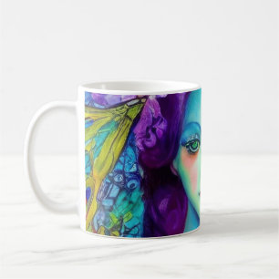 Enchanted Fairy Queen with Butterflies Coffee Mug