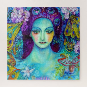 Enchanted Fairy Queen with Butterflies Jigsaw Puzzle
