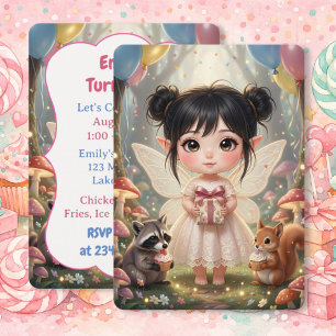 Enchanted Fairy Woodland Magic Birthday Party Invitation