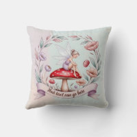 Enchanted Fairycore Fairy on a toadstool your text