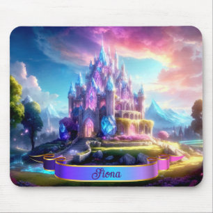 Enchanted Fairytale Crystal Castle Personalised Mouse Pad