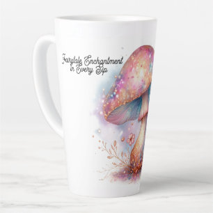 Enchanted Fairytale Garden Mushroom  Latte Mug