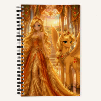 Enchanted Fairytale Magical Spiral Sketch Notebook