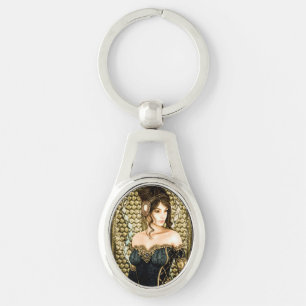 Enchanted Fairytale Princess Portrait Key Ring
