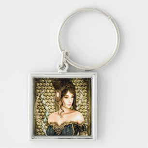 Enchanted Fairytale Princess Portrait Key Ring