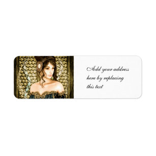 Enchanted Fairytale Princess Portrait Return Address Label