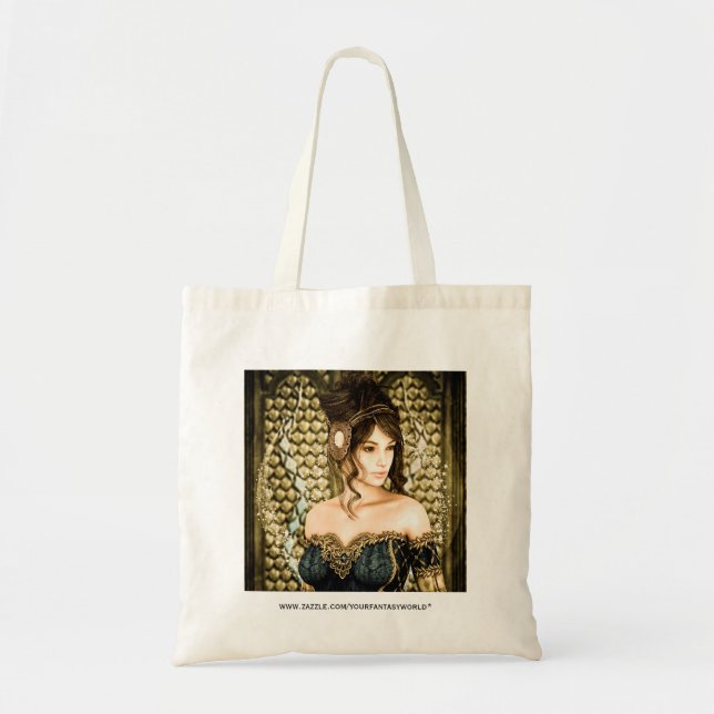 Enchanted Fairytale Princess Portrait Tote Bag (Front)