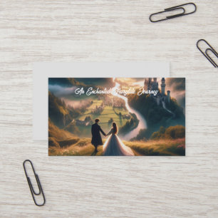 Enchanted Fairytale Walk Landscape Bookmark  Business Card