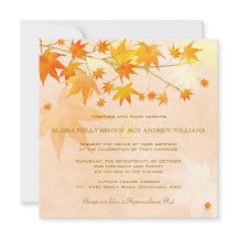 Enchanted Fall Leaves Rural Wedding