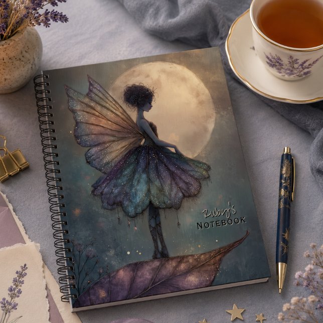 Enchanted Fantasy Fairy Moonlight Personalised  Notebook (Creator Uploaded)