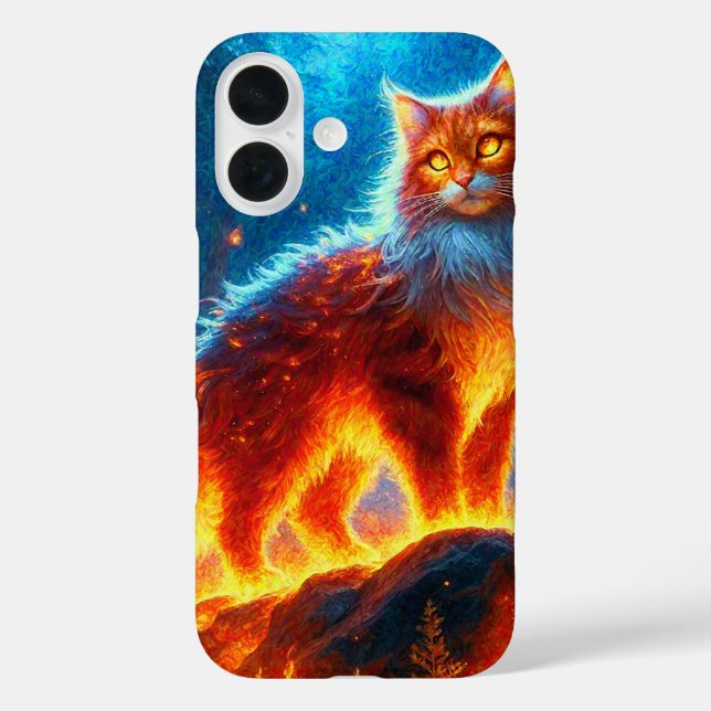 Enchanted Fire Feline Case-Mate iPhone Case (Back)