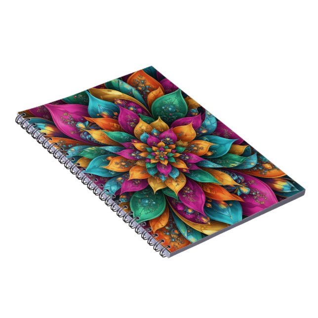 Enchanted Flora Gold Watercolor Botanical Notebook (Right Side)