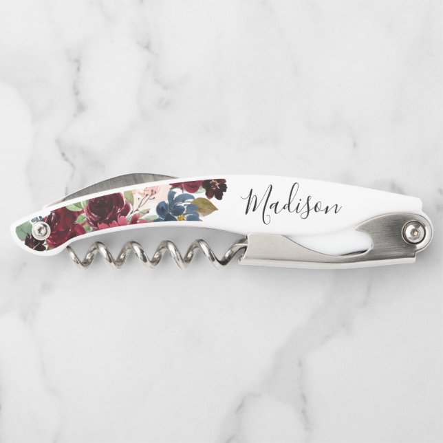 Enchanted Floral Bridesmaid Proposal Corkscrew (Back)
