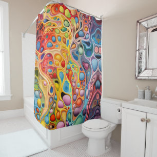 Enchanted Floral Dreamscape Shower Curtain
