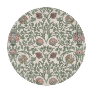 Enchanted floral vintage: retro wallpapers. cutting board