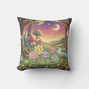 Enchanted Flower Garden Pillow