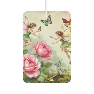 Enchanted Flroral Fairies Garden Car Air Freshener