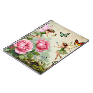 Enchanted Flroral Fairies Garden Notebook