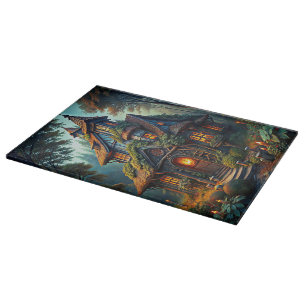Enchanted Forest Abode Cutting Board