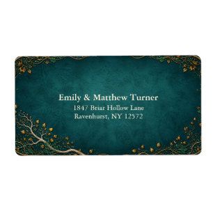 Enchanted Forest Address Return Shipping Label