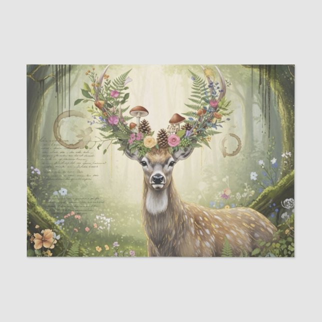 Enchanted Forest-Artisan Collage Tissue Paper (Front)