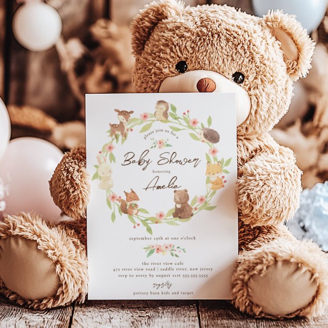 Enchanted Forest Baby Shower  Invitation (Creator Uploaded)