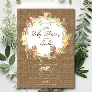 Enchanted Forest Baby Shower  Invitation