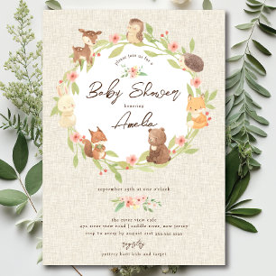 Enchanted Forest Baby Shower Invitation