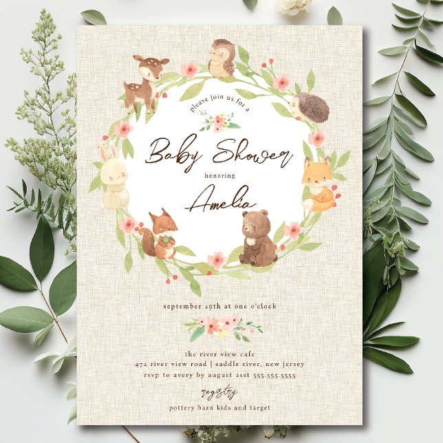 Enchanted Forest Baby Shower  Invitation (Creator Uploaded)