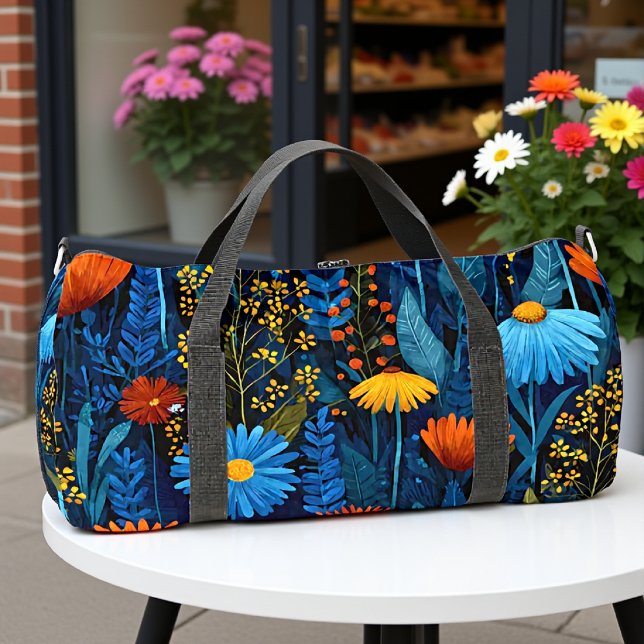 Enchanted Forest Botanical Pattern  Duffle Bag (Creator Uploaded)