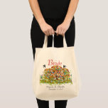Enchanted Forest Bridesmaid or Bride Wedding Tote Bag<br><div class="desc">Earth tones with a brown trunk Folksy Flower Tree Whimsical Wildflower Bloom Wedding Collection with all the colours: Pink Terracotta Orange Coral Yellow Elegance and Blue Flowers Wedding Party. Picture a spring, summer or fall romantic whimsical swirl tree in an enchanted forest along an elegant country farmhouse road. Oh so...</div>