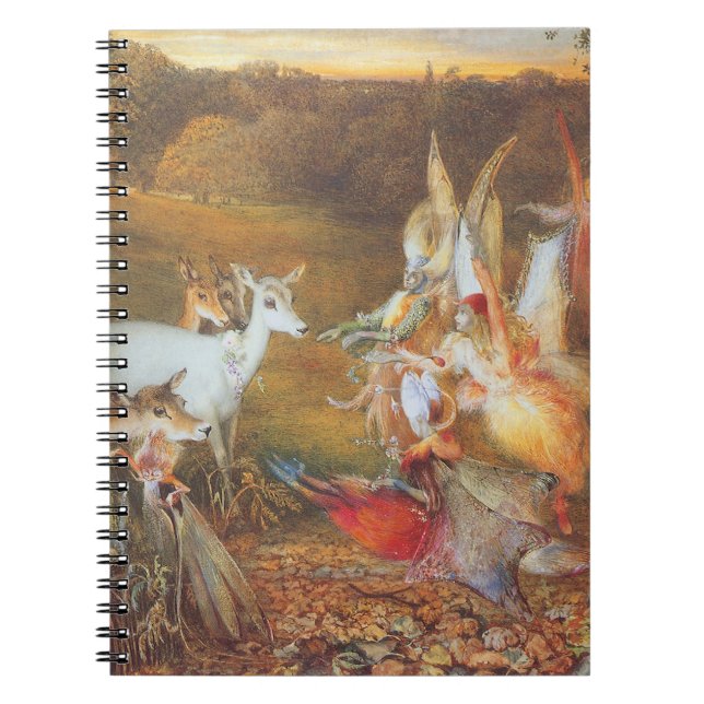 Enchanted Forest by artist John Anster Fitzgerald Notebook (Front)