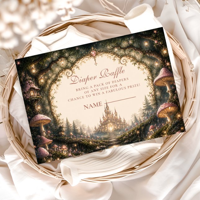 Enchanted Forest Castl Diapper Raffle Enclosure Card (Creator Uploaded)
