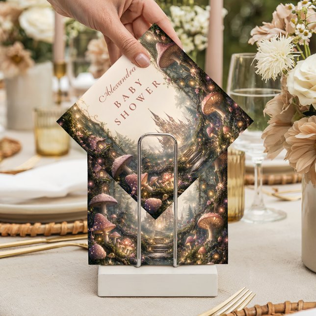 Enchanted Forest Castle Baby Shower Napkin (Creator Uploaded)