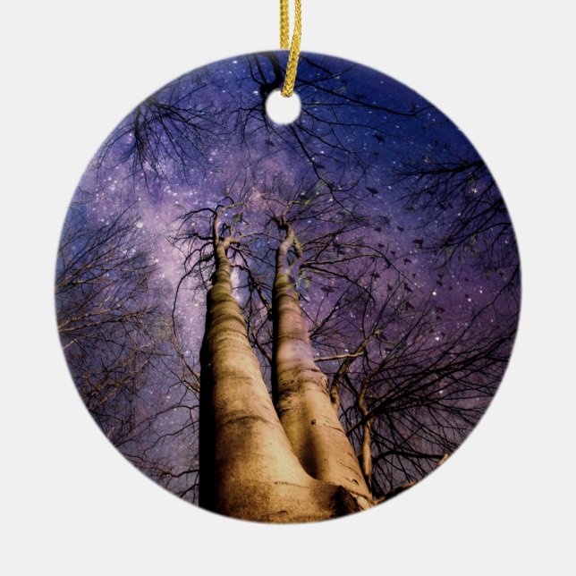 Enchanted Forest Ceramic Ornament (Front)