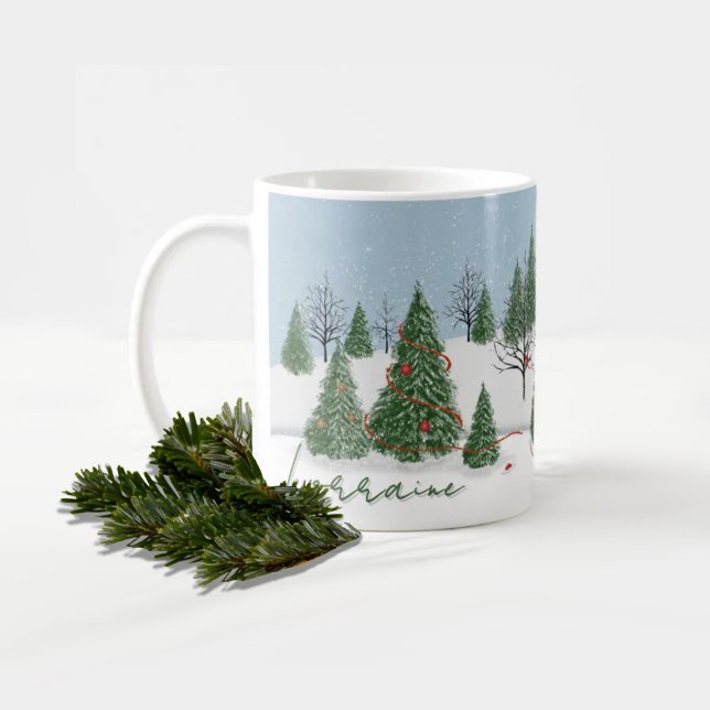 Enchanted Forest Christmas Day Mug (Creator Uploaded)