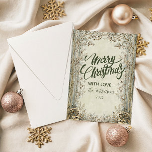 Enchanted Forest Christmas Holiday Card