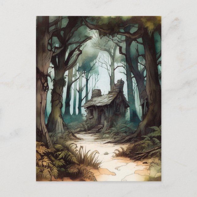 Enchanted Forest Cottage Postcard (Front)