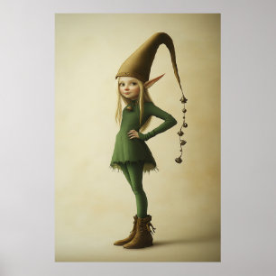 Enchanted Forest Elf Poster