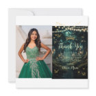 Enchanted Forest Emerald Green Quinceañera Photo