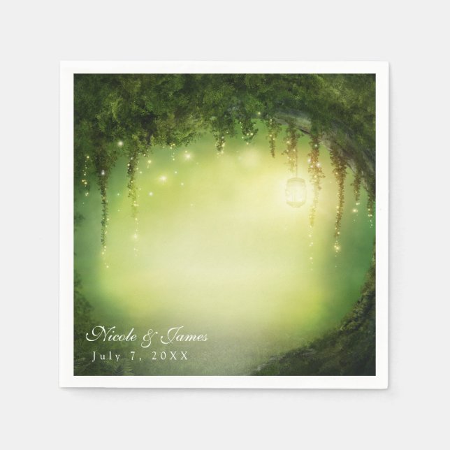 Enchanted Forest Enchanted Wedding Reception Napkin (Front)
