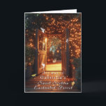 Enchanted Forest Fairies Doorway Bunny Invitation<br><div class="desc">Beautiful wooden doorway  with pretty glowing lights,  cute little Fairies,  rabbit and  Frog,  is the entrance to your Enchanted Forest Sweet Sixteen.  

Beautiful entryway to a magical,  mythical land.</div>