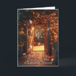 Enchanted Forest Fairies Doorway Bunny Invitation<br><div class="desc">Beautiful wooden doorway  with pretty glowing lights,  cute little Fairies,  rabbit and  Frog,  is the entrance to your Enchanted Forest Sweet Sixteen.  

Beautiful entryway to a magical,  mythical land.</div>