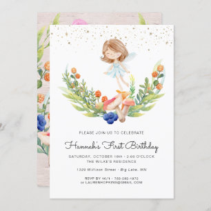 Enchanted Forest Fairy Birthday Invitation