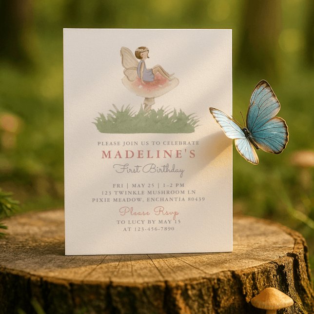Enchanted Forest Fairy,  Birthday Invitation (Creator Uploaded)