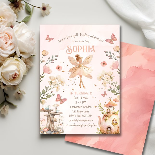  Enchanted Forest Fairy Birthday Invitation Card (Creator Uploaded)