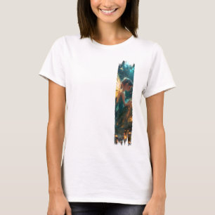 Enchanted Forest Fairy Brushstroke Paint  T-Shirt
