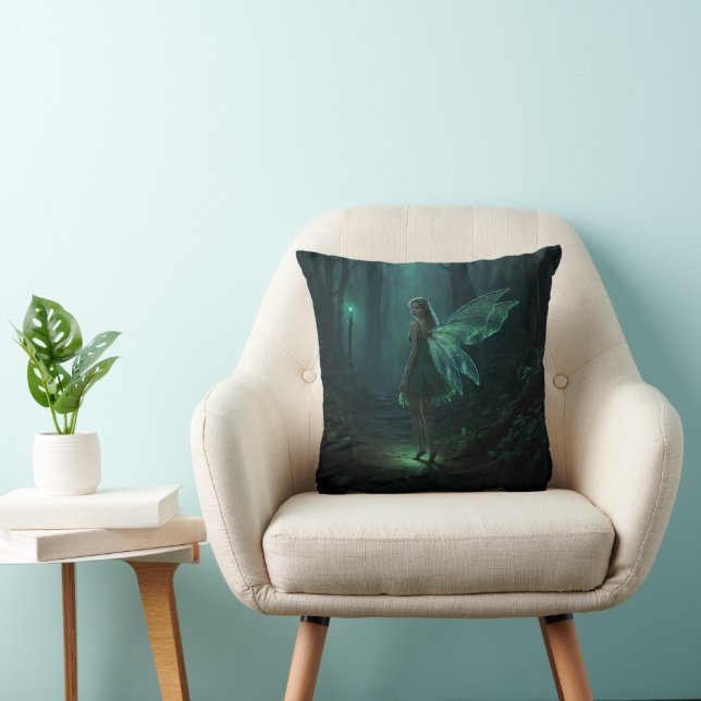 Enchanted Forest Fairy Fantasy Art Cushion (Chair)